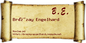 Brázay Engelhard névjegykártya